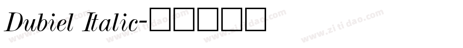 Dubiel Italic字体转换